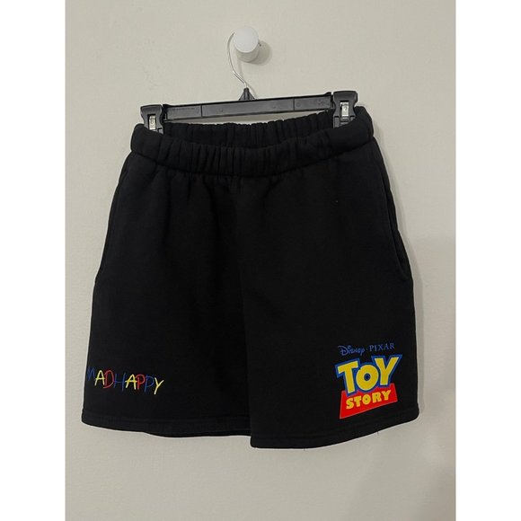 NEW MADHAPPY X PIXAR TOY STORY BLACK SHORT SZ MEDIUM M